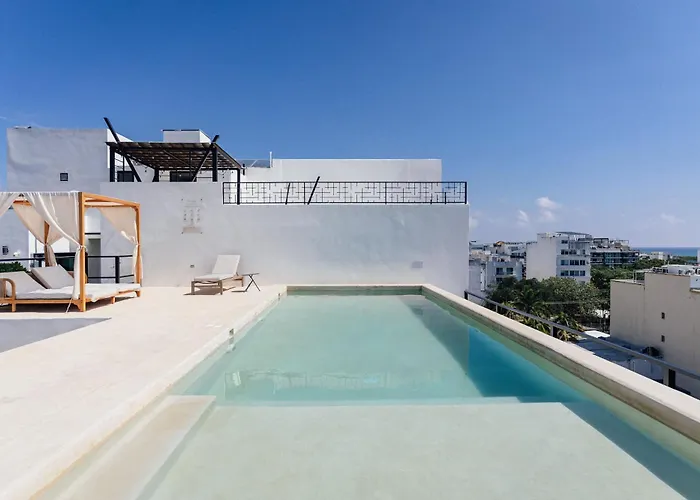 A Pasos De La 5ta Av Y La Playa Con Roof Y Alberca Vakantiehuis